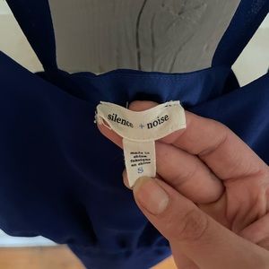 Silence and Noise Blue Hi Low Dress